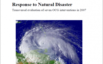 Natural disaster transversal evaluation